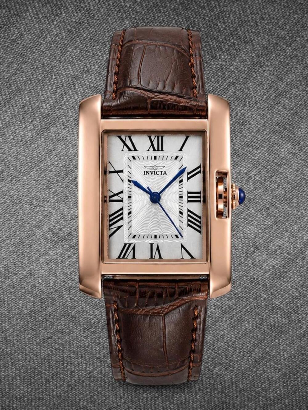Invicta Celestial Rose Gold Brown Leather Women’s Watch